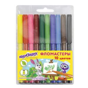 Фломастеры  10цв. ЮНЛАНДИЯ 